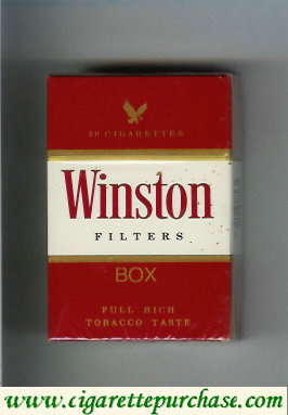 Winston Filters cigarettes hard box